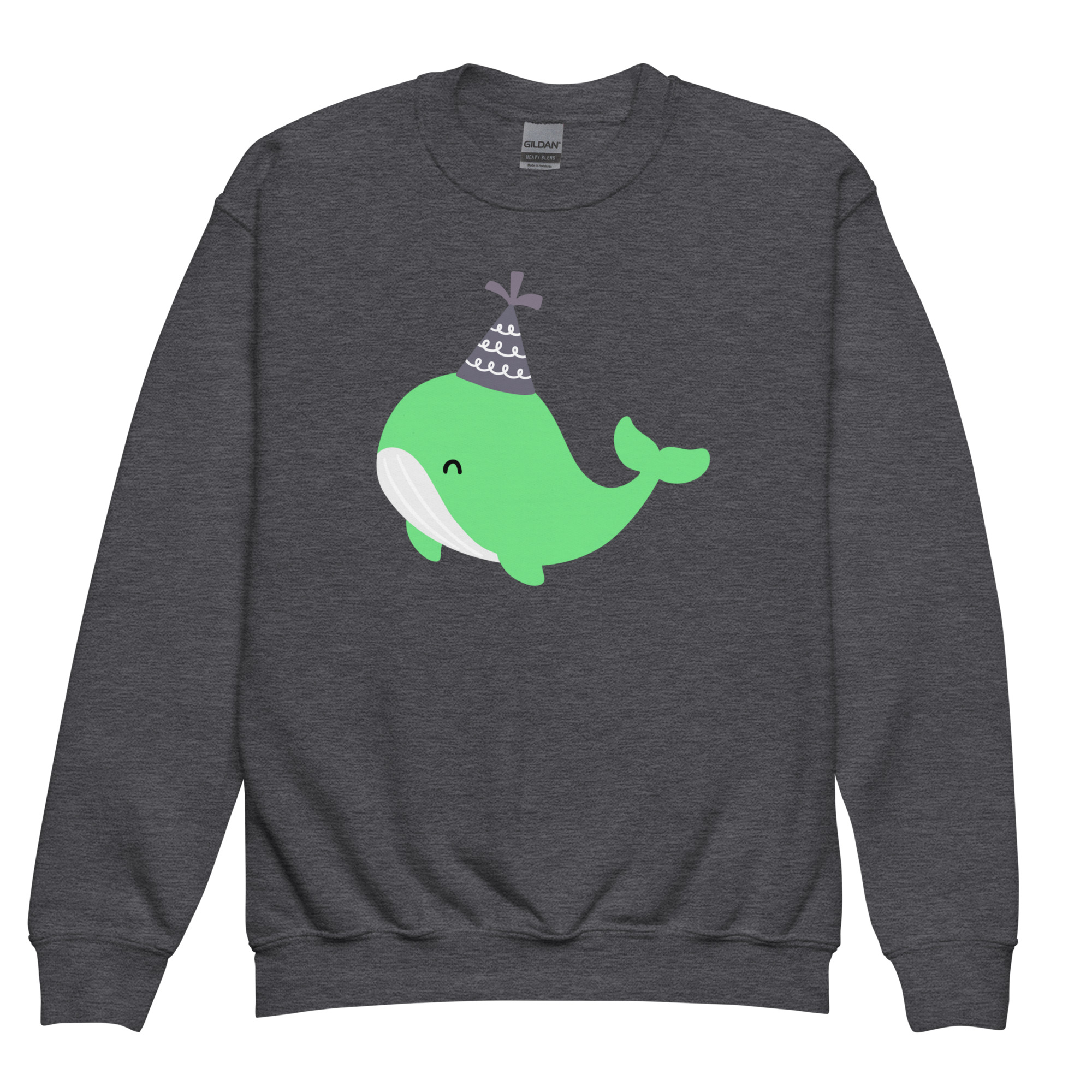 Youth crewneck sweatshirt "Party Whale" - Image 5