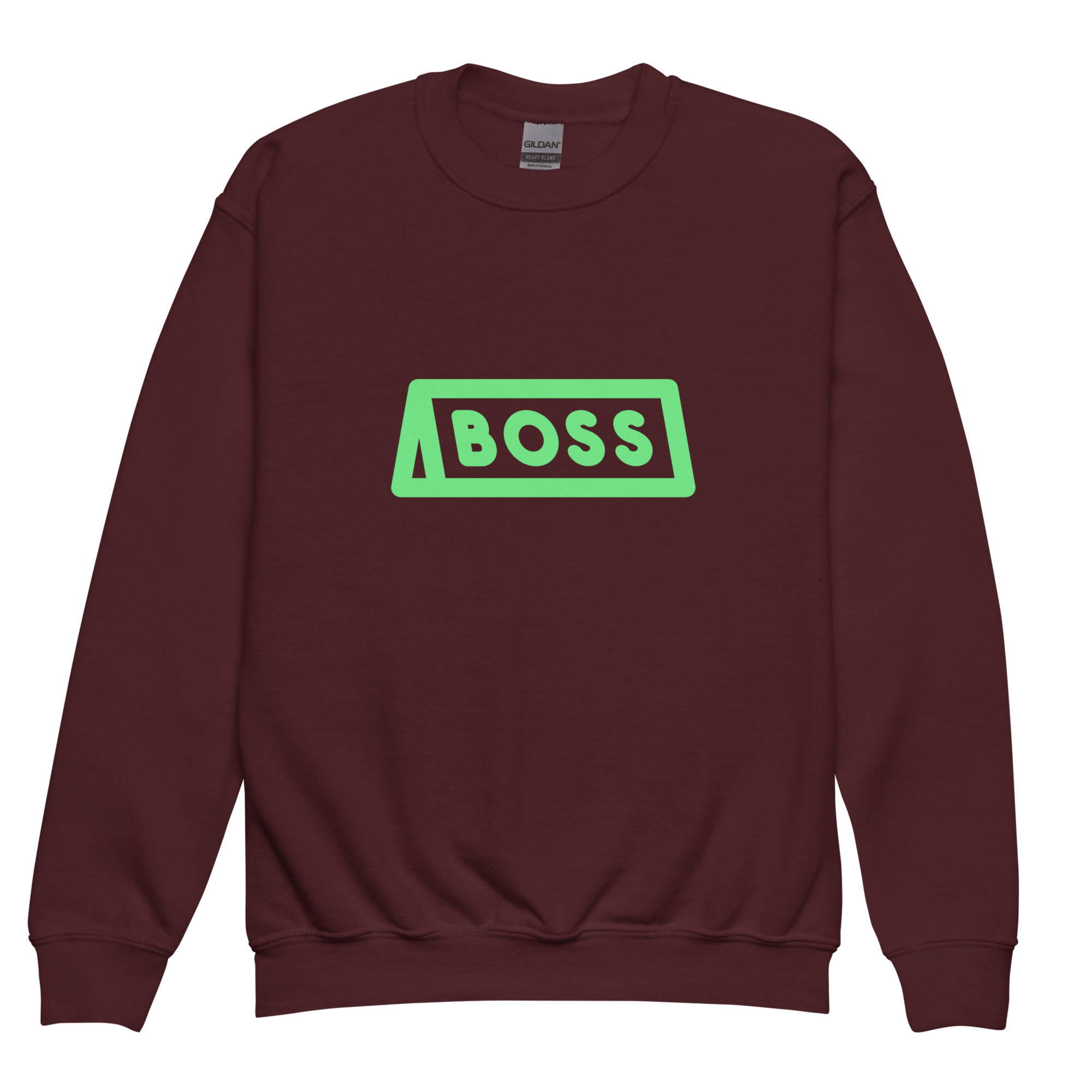 Youth crewneck sweatshirt "BOSS" - Image 3