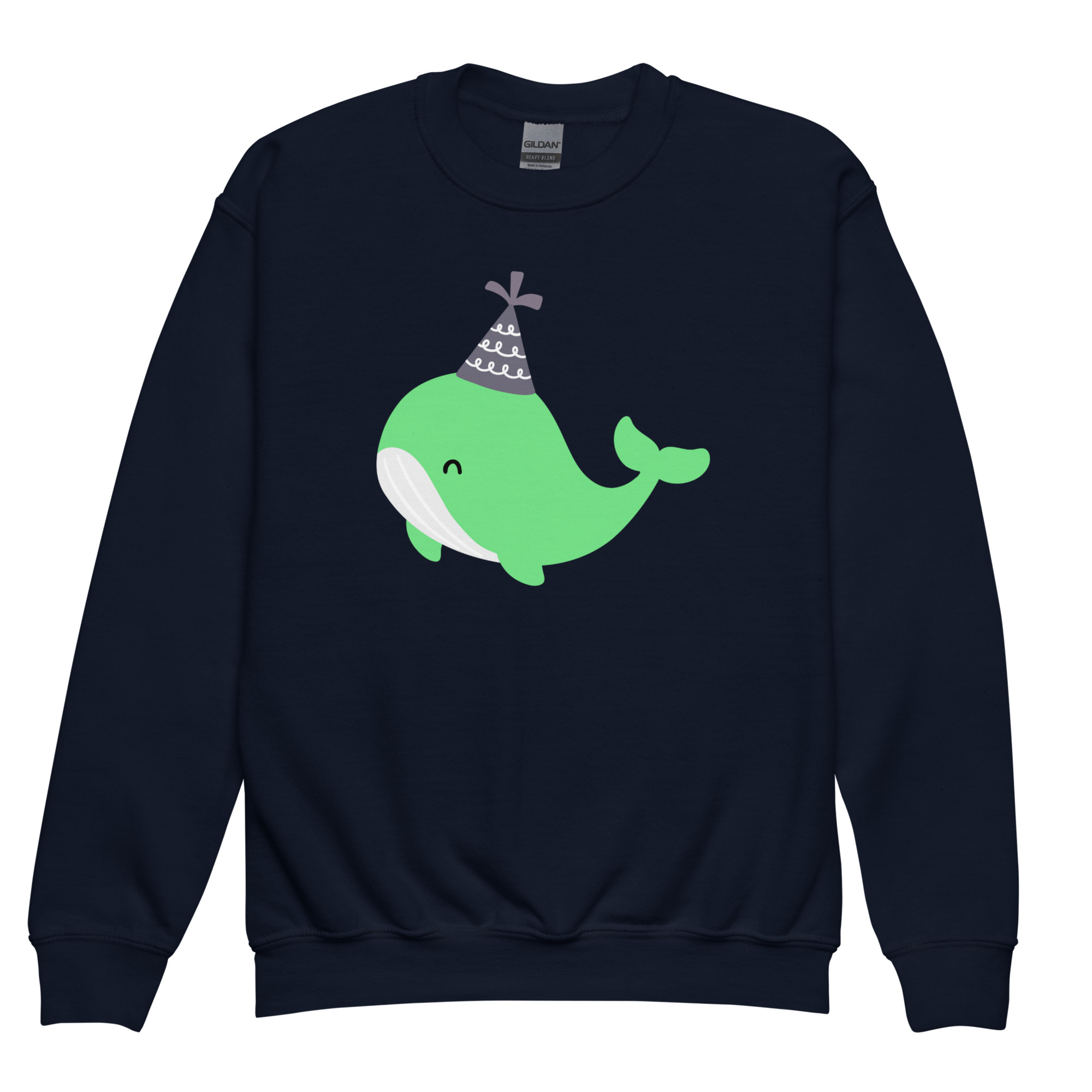 Youth crewneck sweatshirt "Party Whale" - Image 2