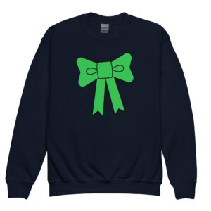 Alternative view of Youth crewneck sweatshirt "Ribbon Charm"