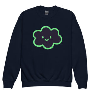 Alternative view of Youth crewneck sweatshirt "Happy Cloud"