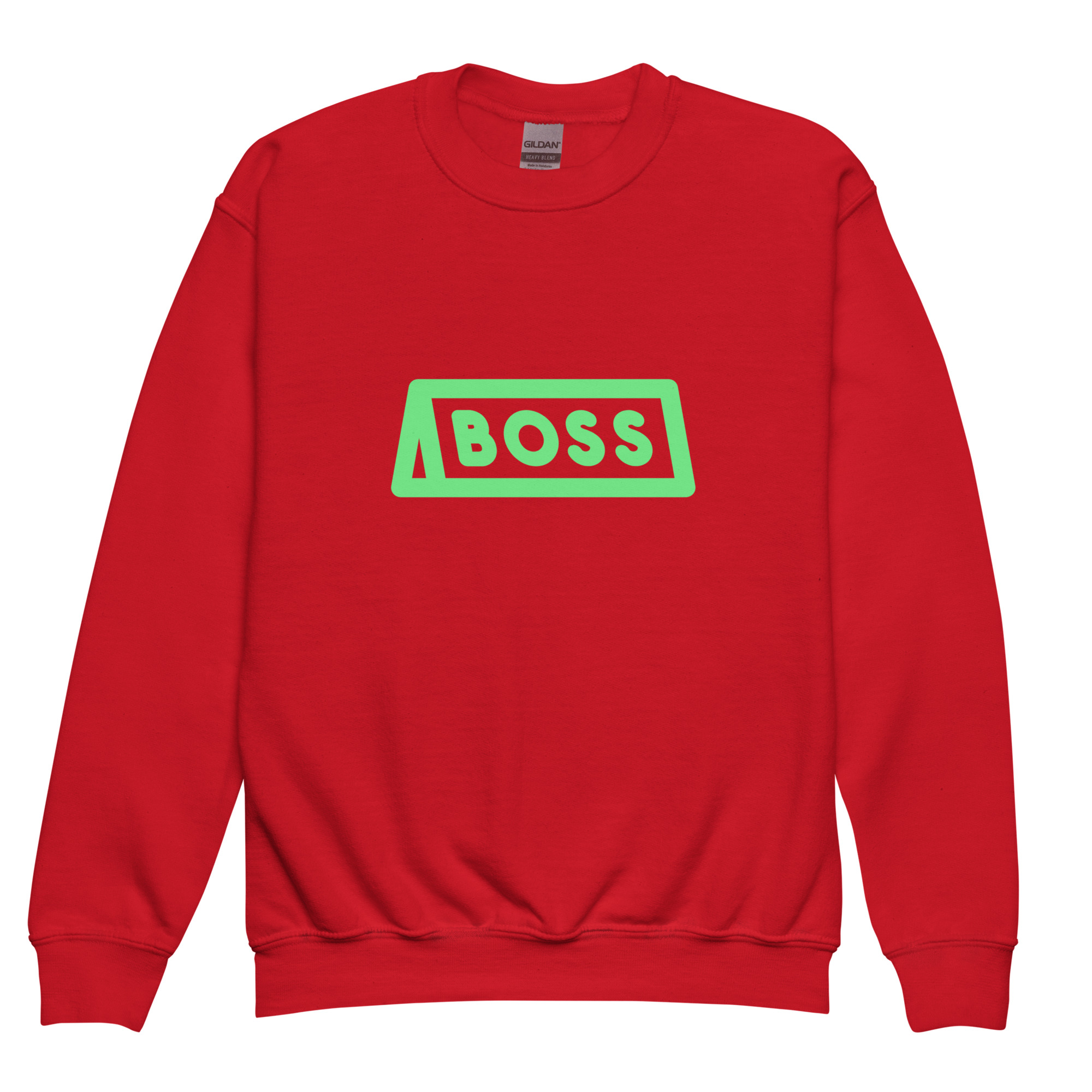 Youth crewneck sweatshirt "BOSS" - Image 4
