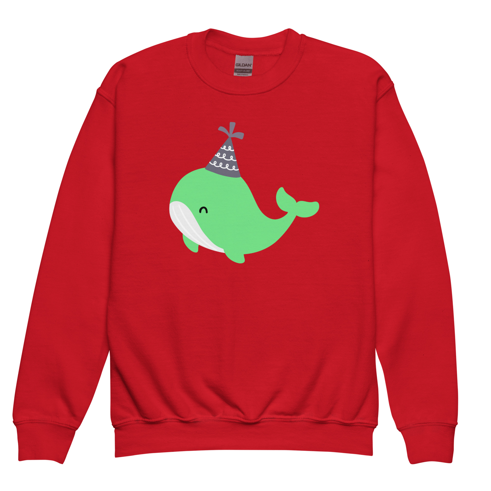 Youth crewneck sweatshirt "Party Whale" - Image 4