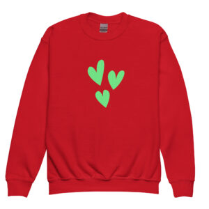Youth crewneck sweatshirt "Love Burst"