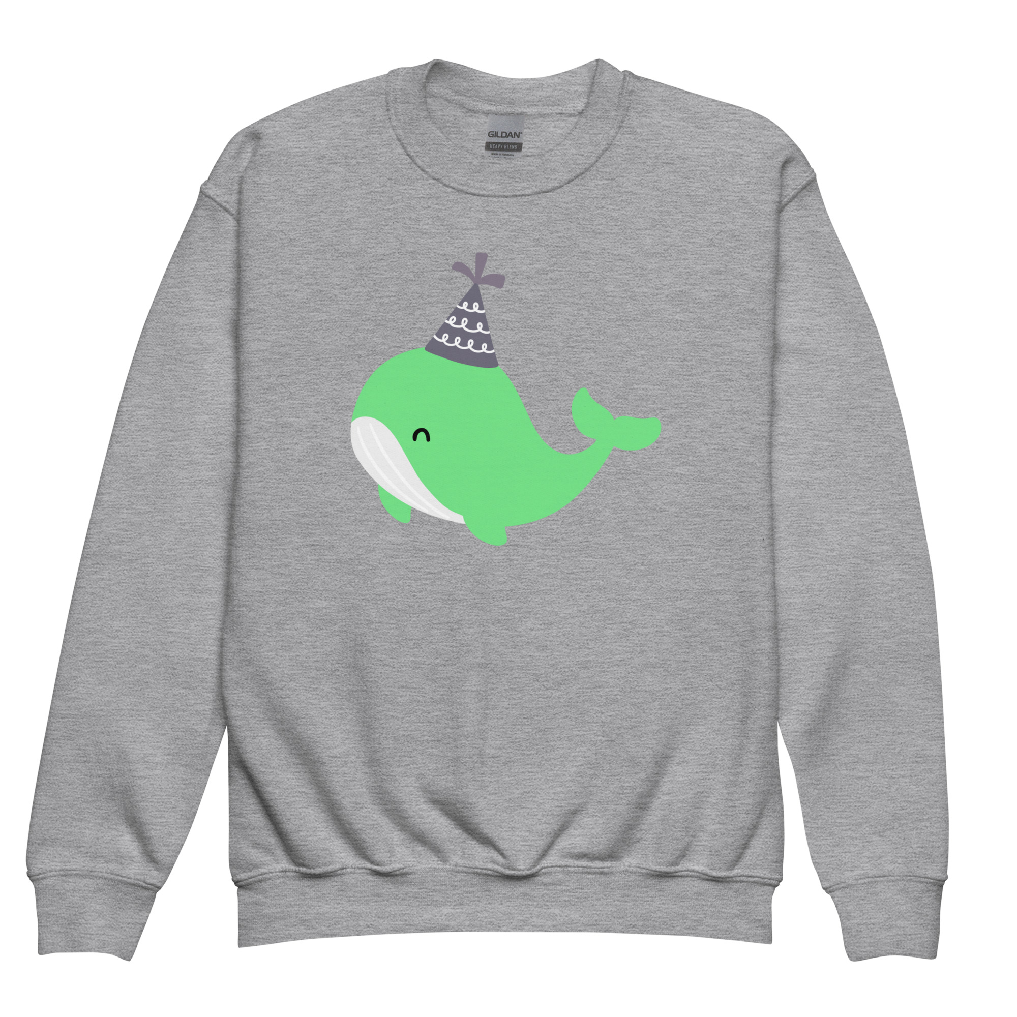 Youth crewneck sweatshirt "Party Whale" - Image 7
