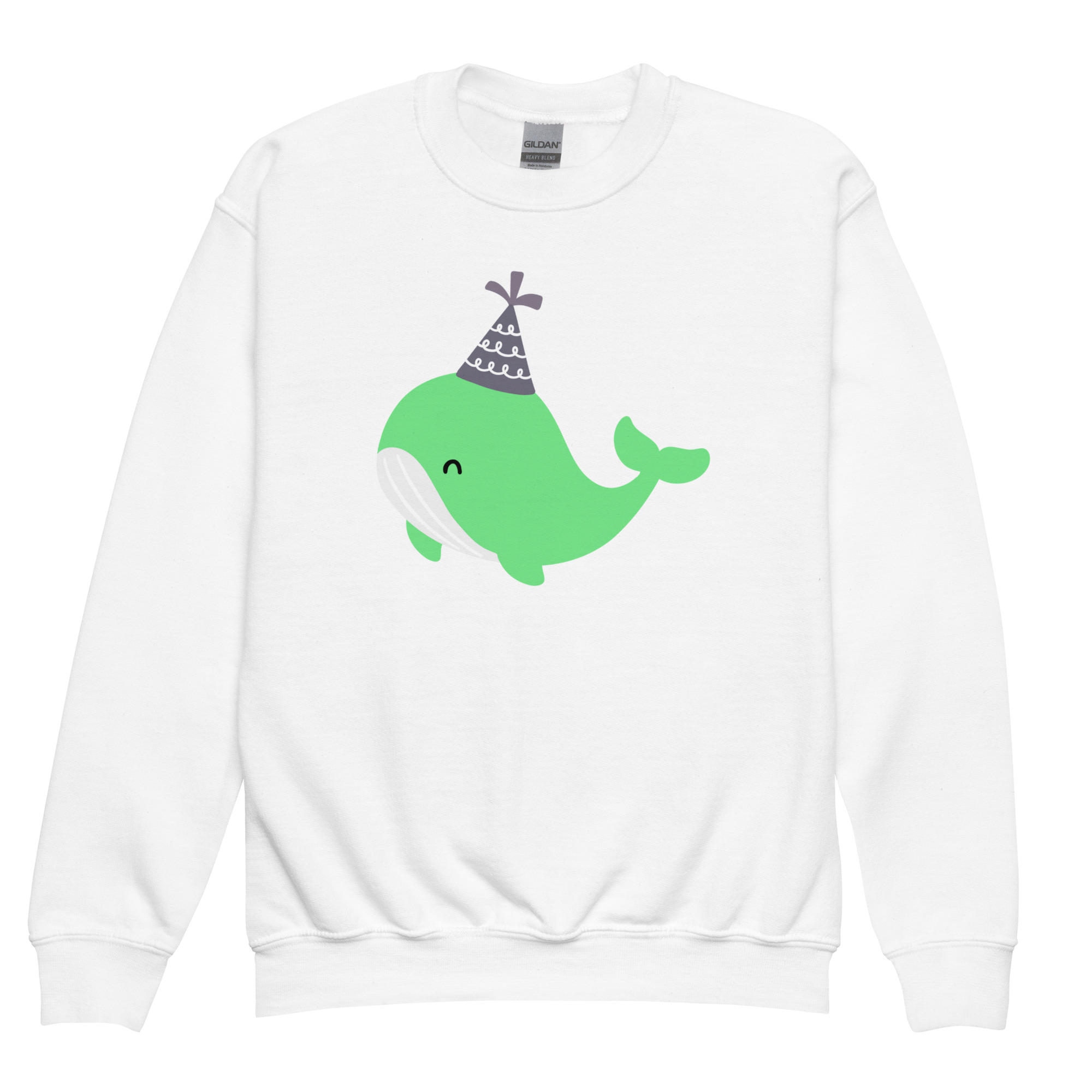 Youth crewneck sweatshirt "Party Whale" - Image 8