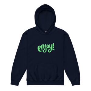 Alternative view of Youth heavy blend hoodie "ENJOY!"