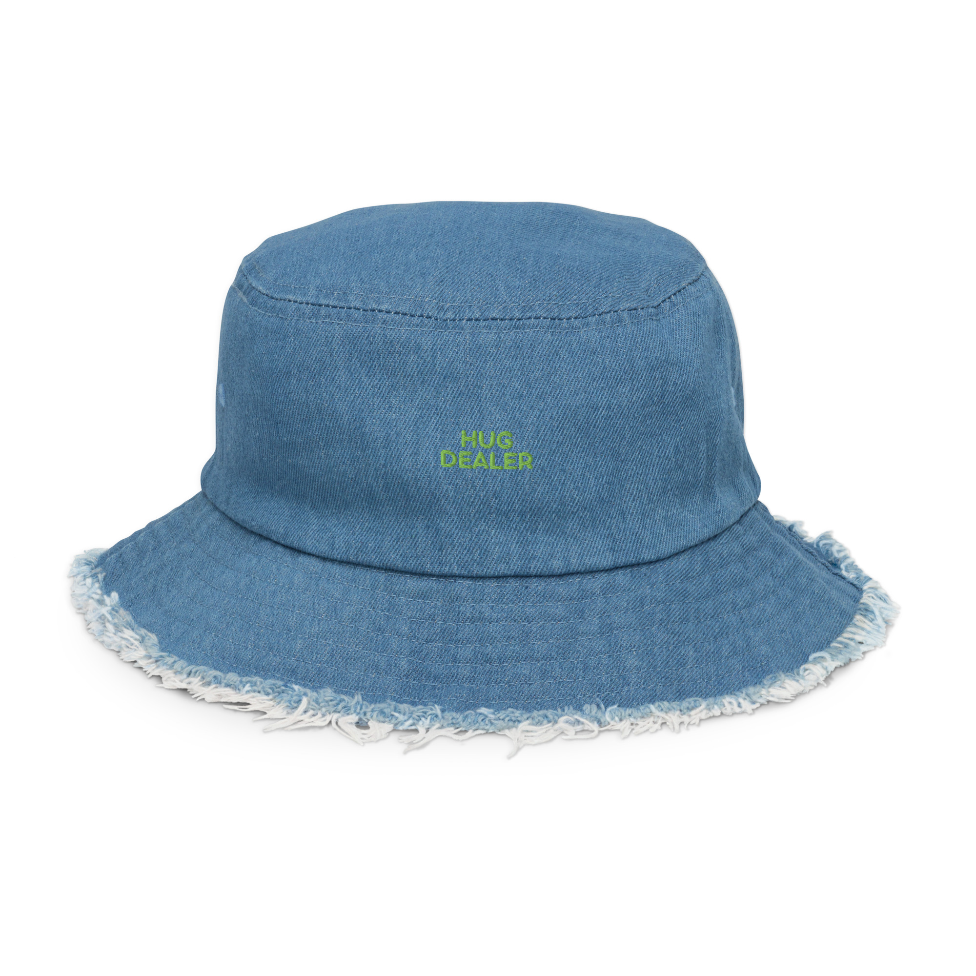 Distressed denim bucket hat - Image 3