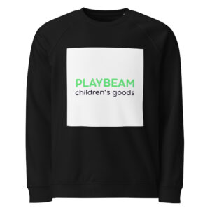 Unisex organic raglan sweatshirt