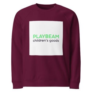 Alternative view of Unisex organic raglan sweatshirt