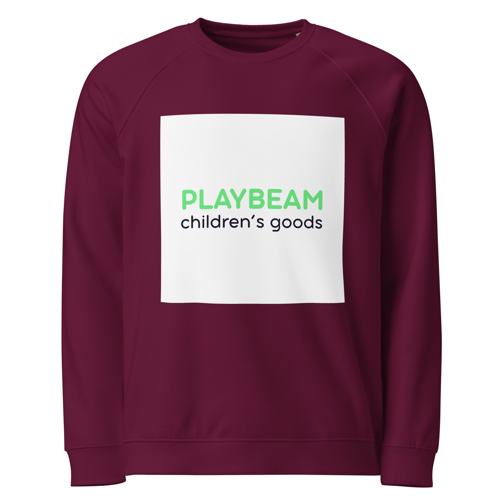 Unisex organic raglan sweatshirt - Image 2