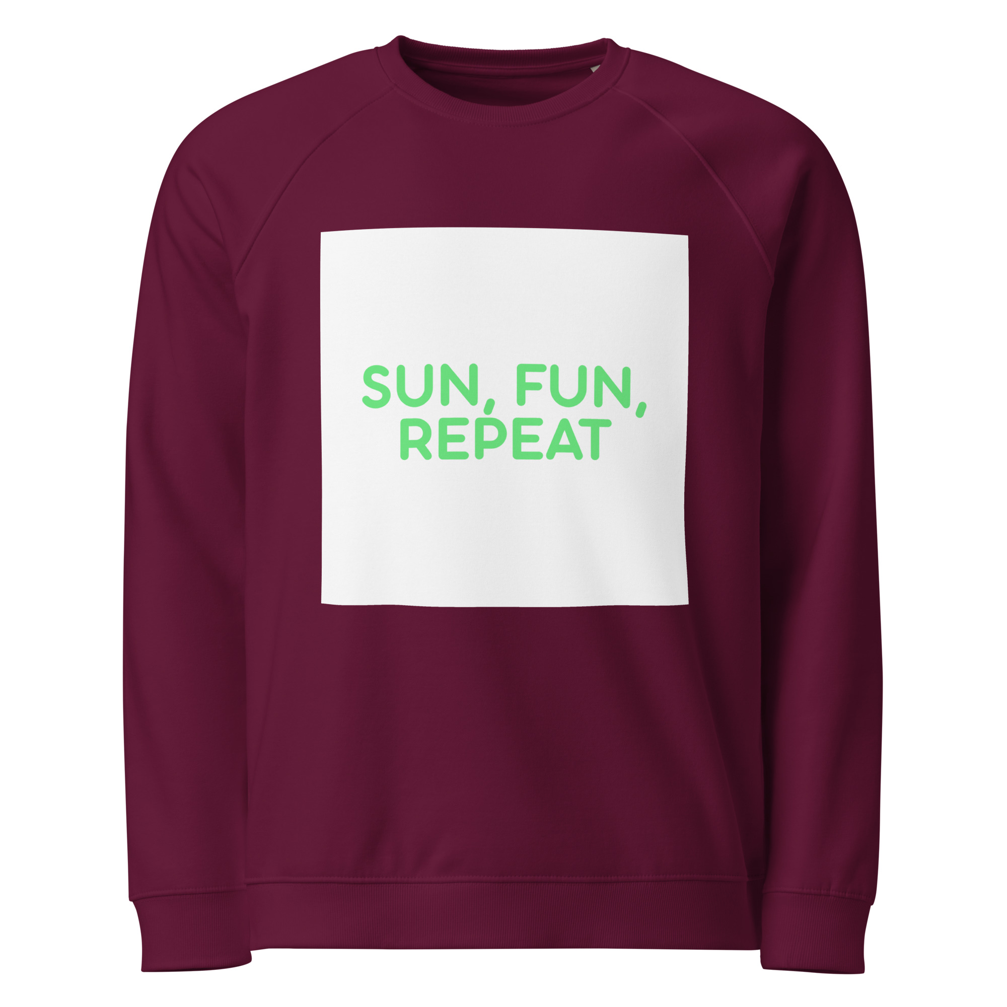 Unisex organic raglan sweatshirt - Image 2