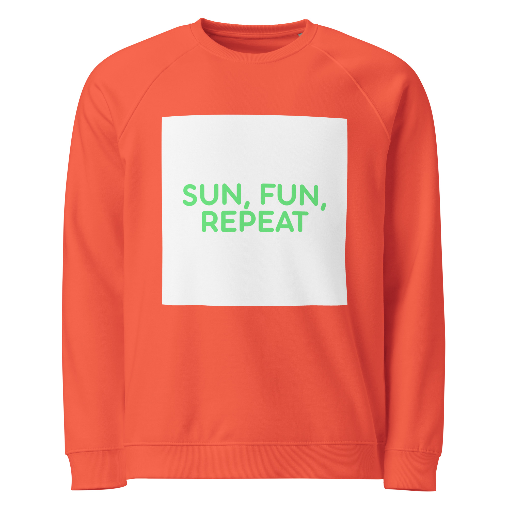 Unisex organic raglan sweatshirt - Image 5