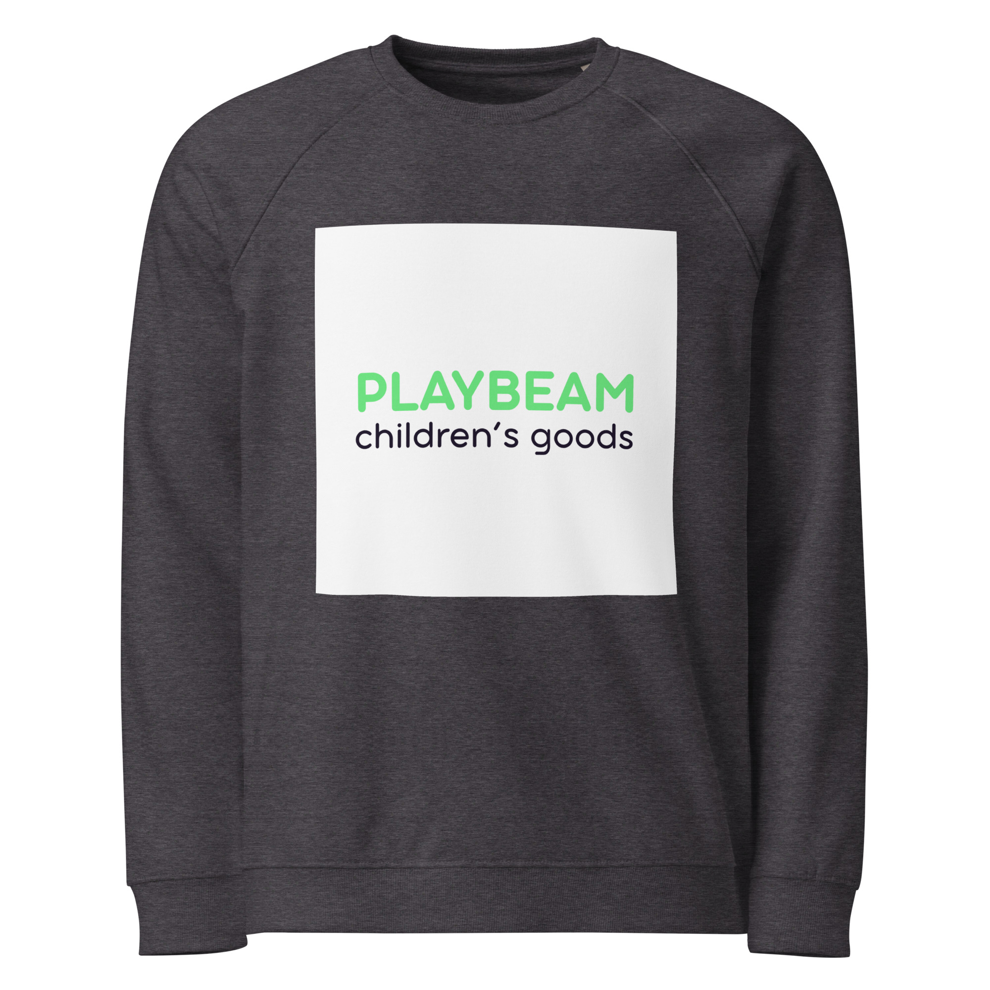 Unisex organic raglan sweatshirt - Image 3