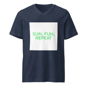 Alternative view of Unisex Short Sleeve V-Neck T-Shirt