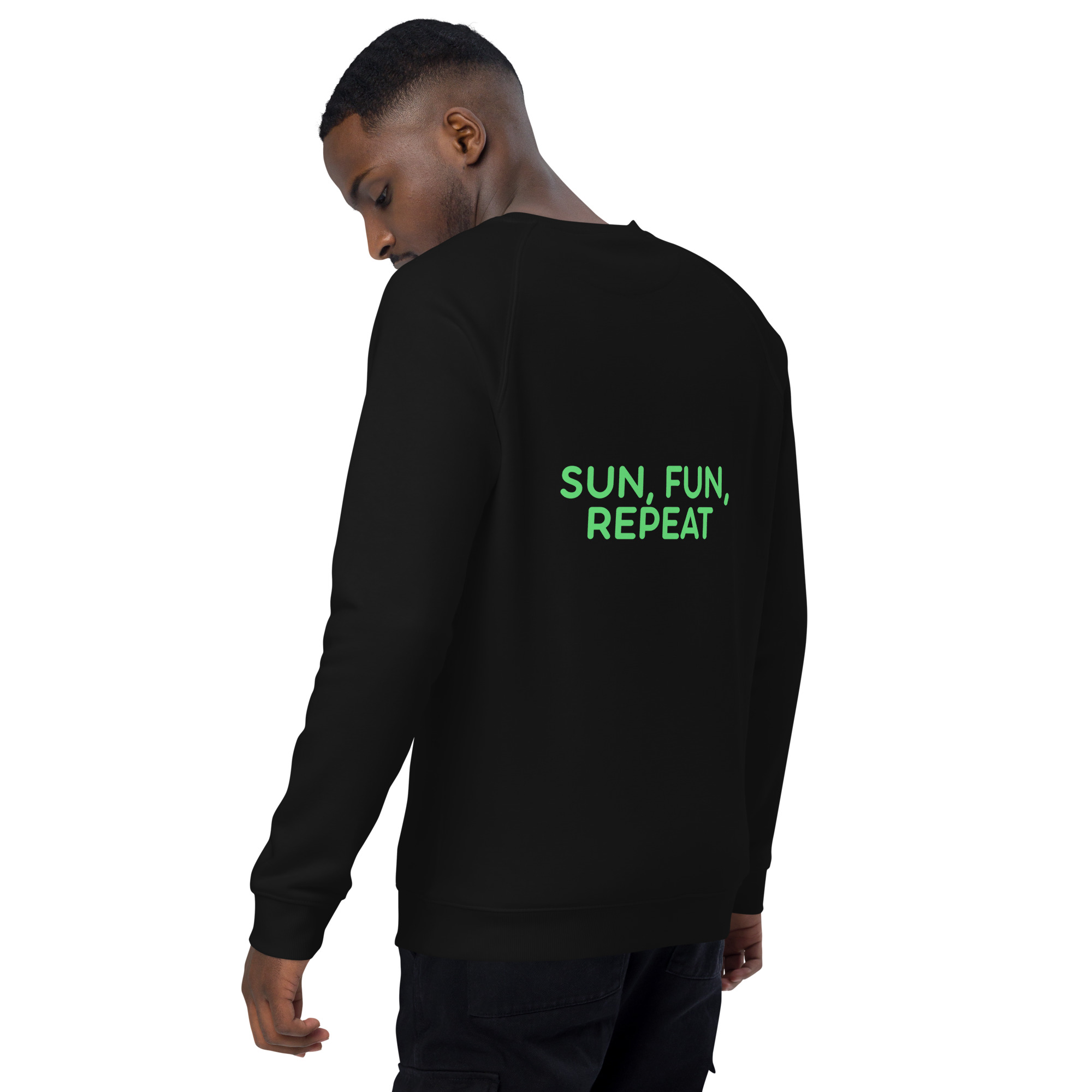 Unisex organic raglan sweatshirt - Image 31