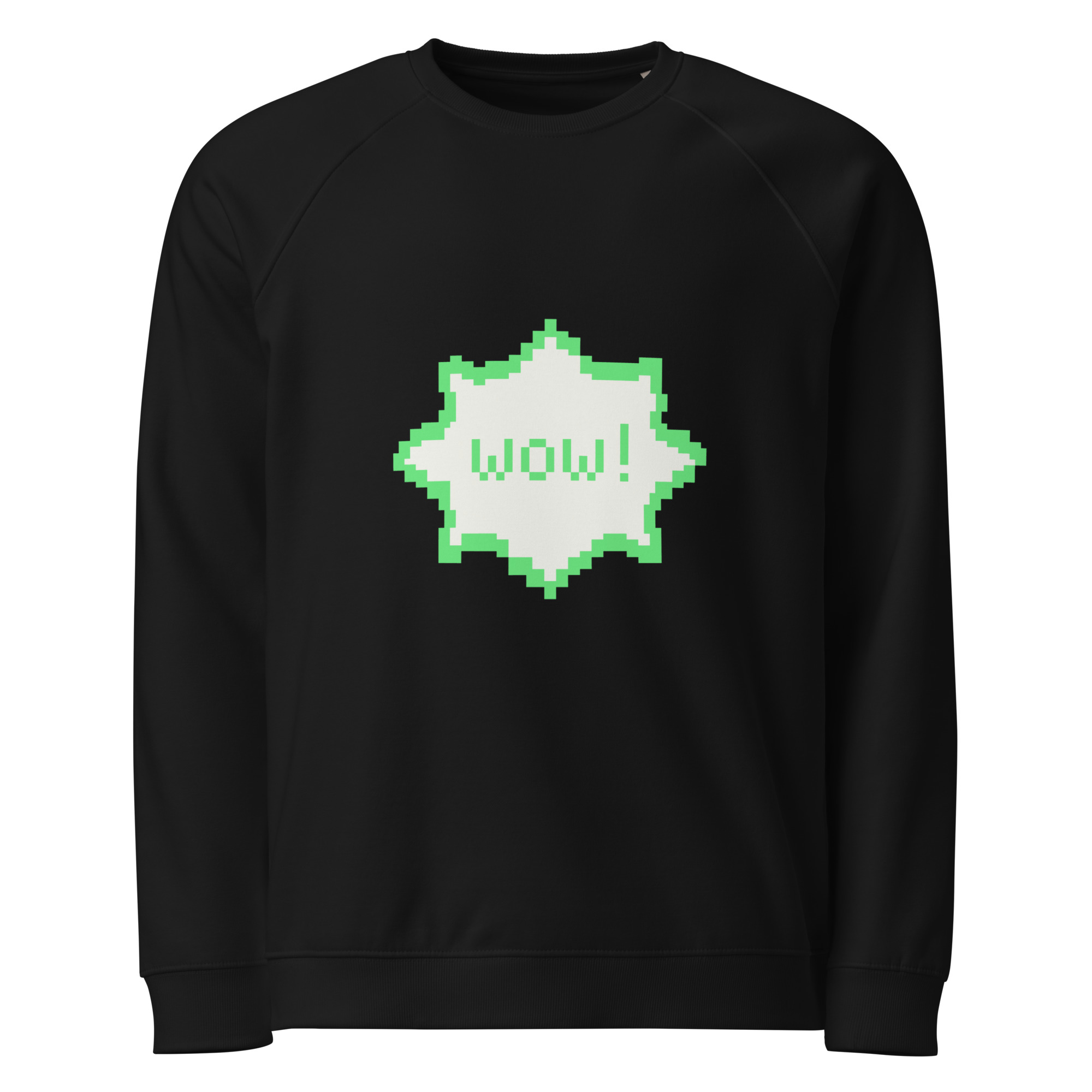 Unisex organic raglan sweatshirt