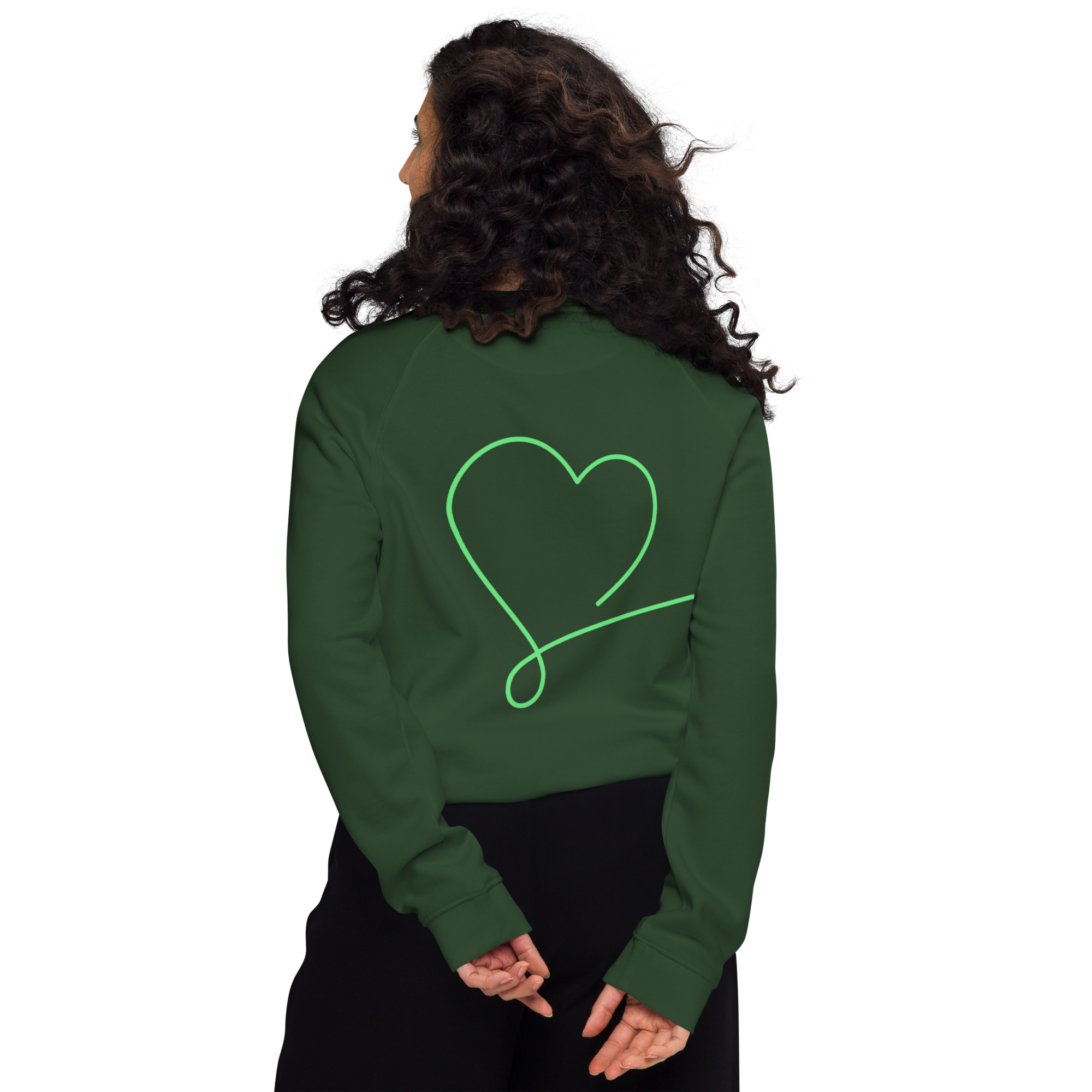 Unisex organic raglan sweatshirt - Image 9