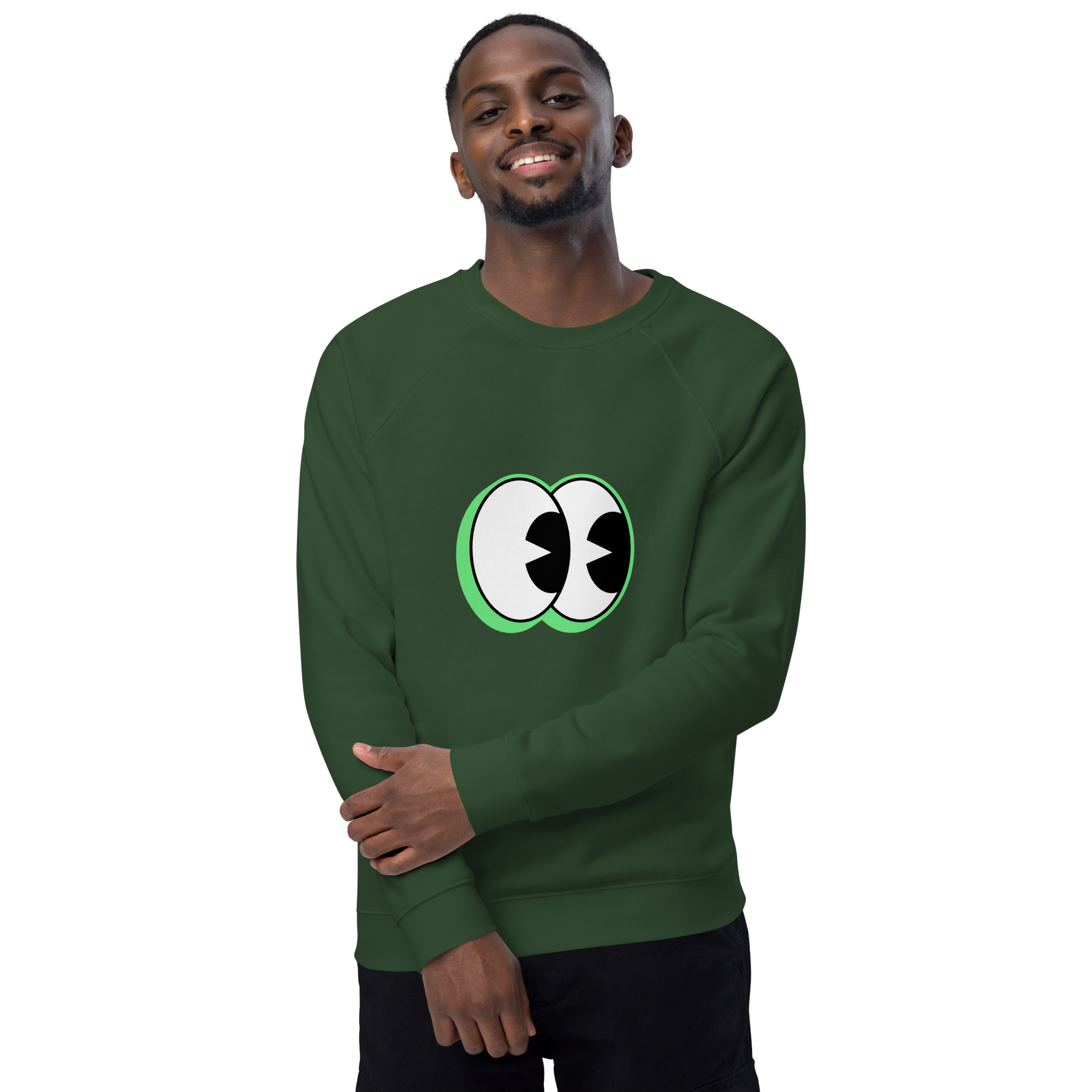 Unisex organic raglan sweatshirt - Image 40