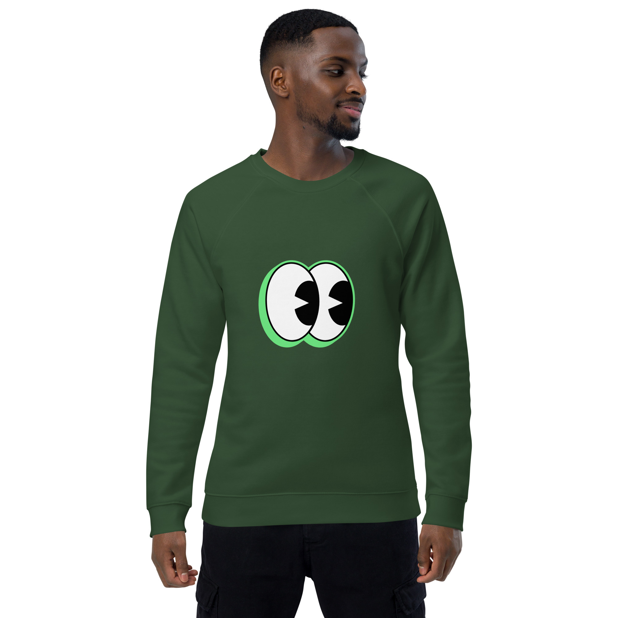 Unisex organic raglan sweatshirt - Image 5