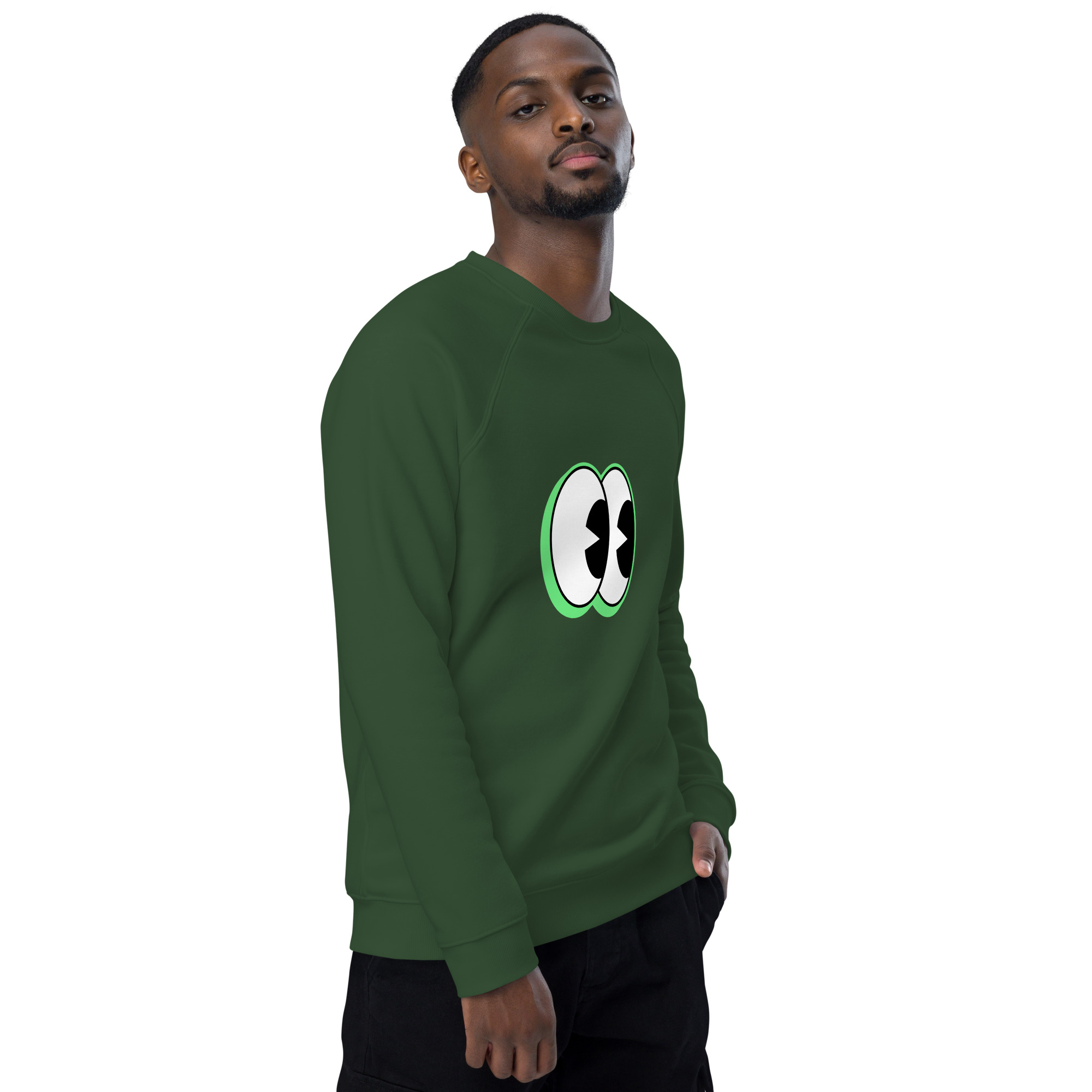 Unisex organic raglan sweatshirt - Image 46