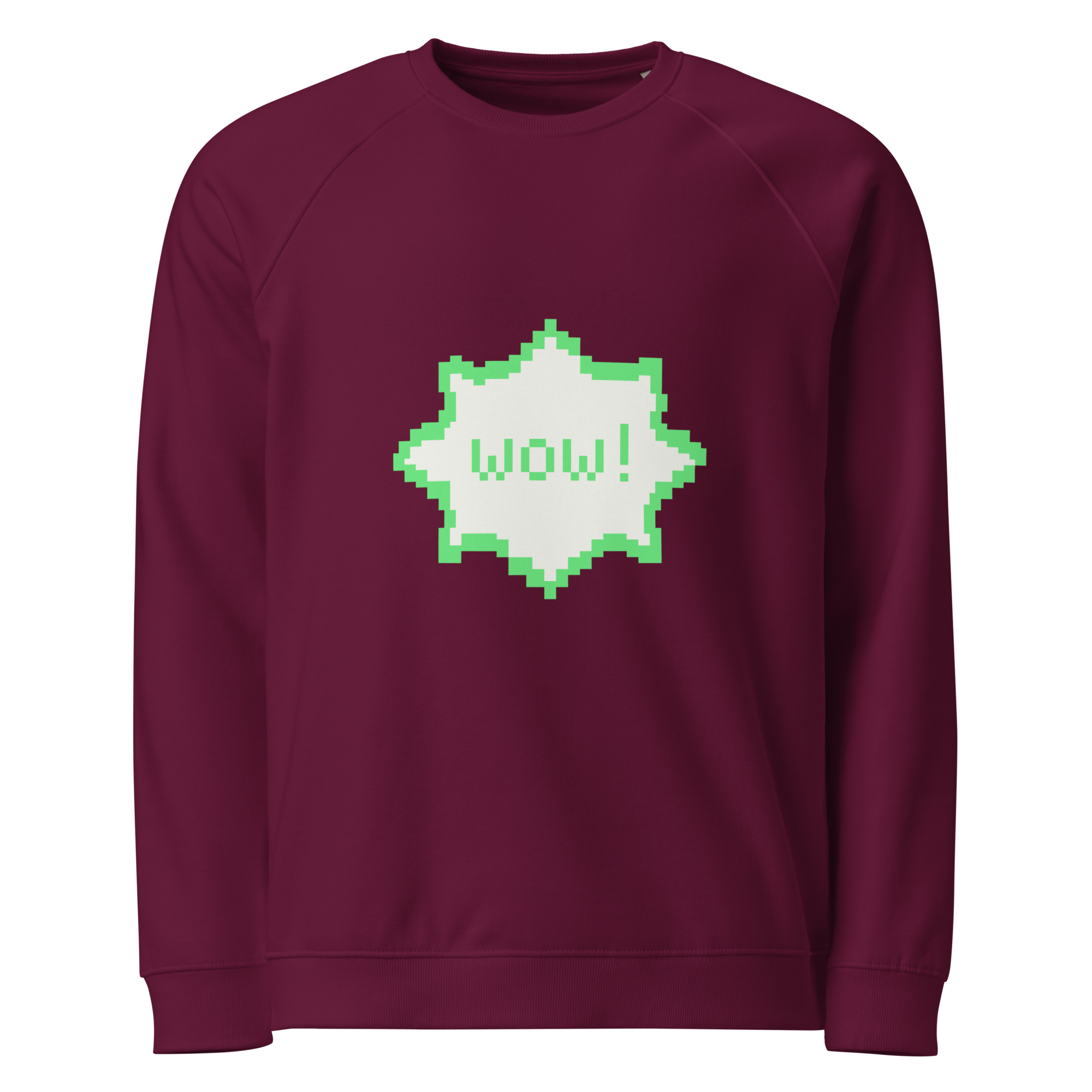 Unisex organic raglan sweatshirt - Image 2