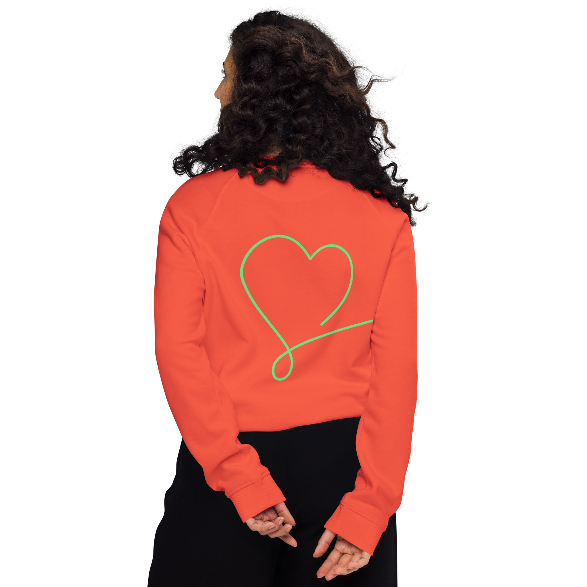 Unisex organic raglan sweatshirt - Image 10