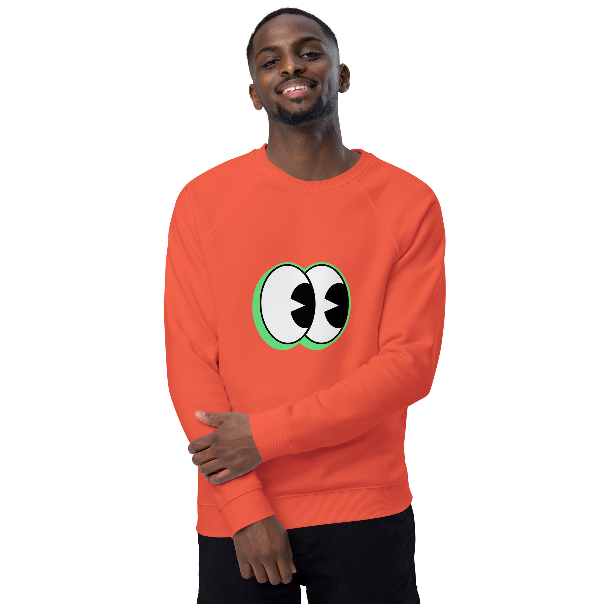 Unisex organic raglan sweatshirt - Image 41