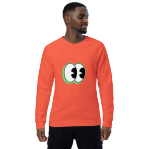 Unisex organic raglan sweatshirt