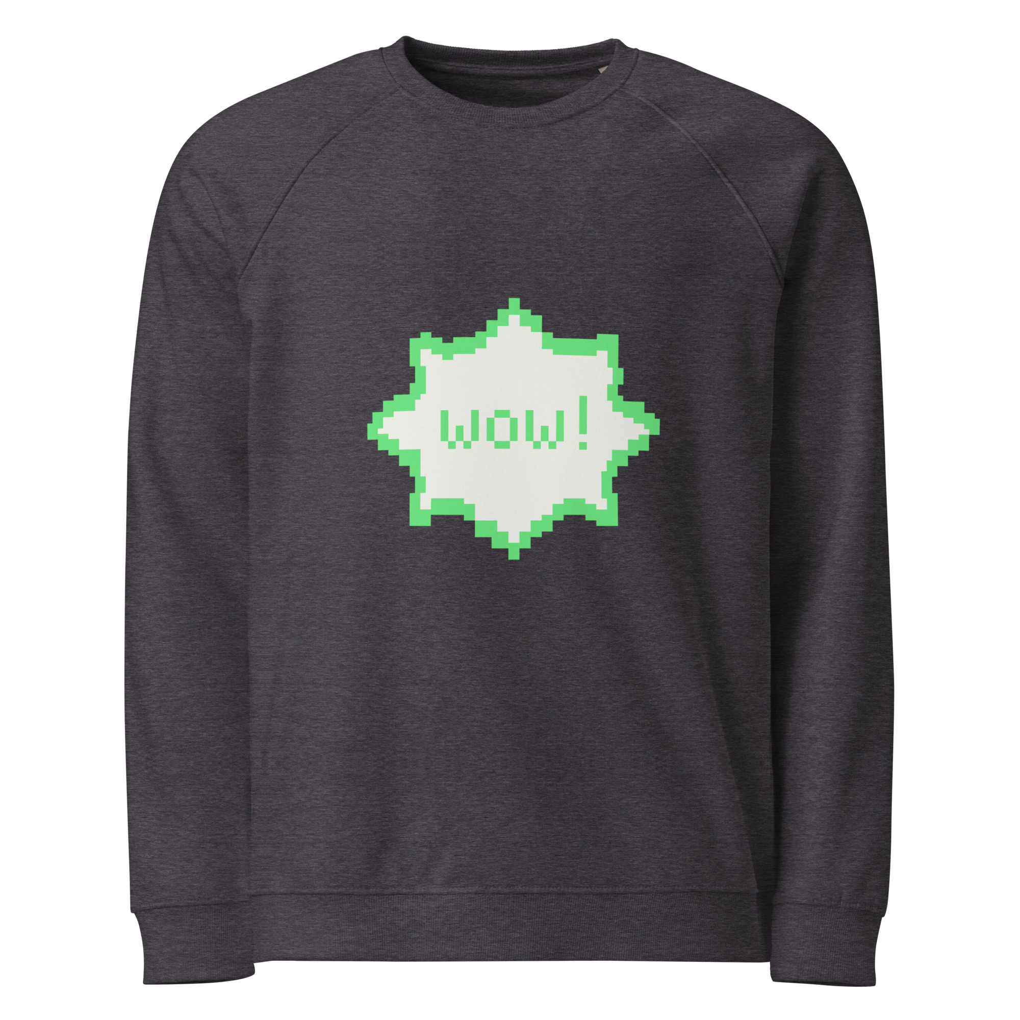 Unisex organic raglan sweatshirt - Image 3