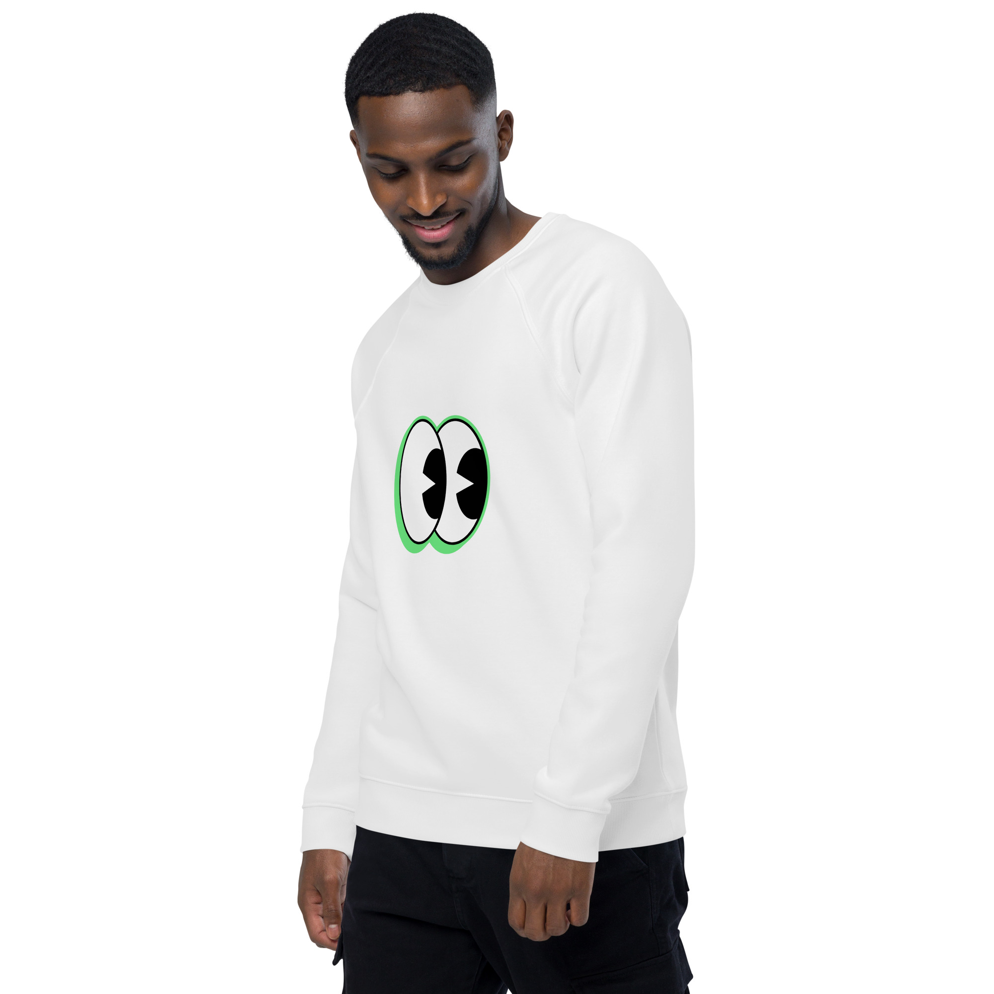 Unisex organic raglan sweatshirt - Image 30