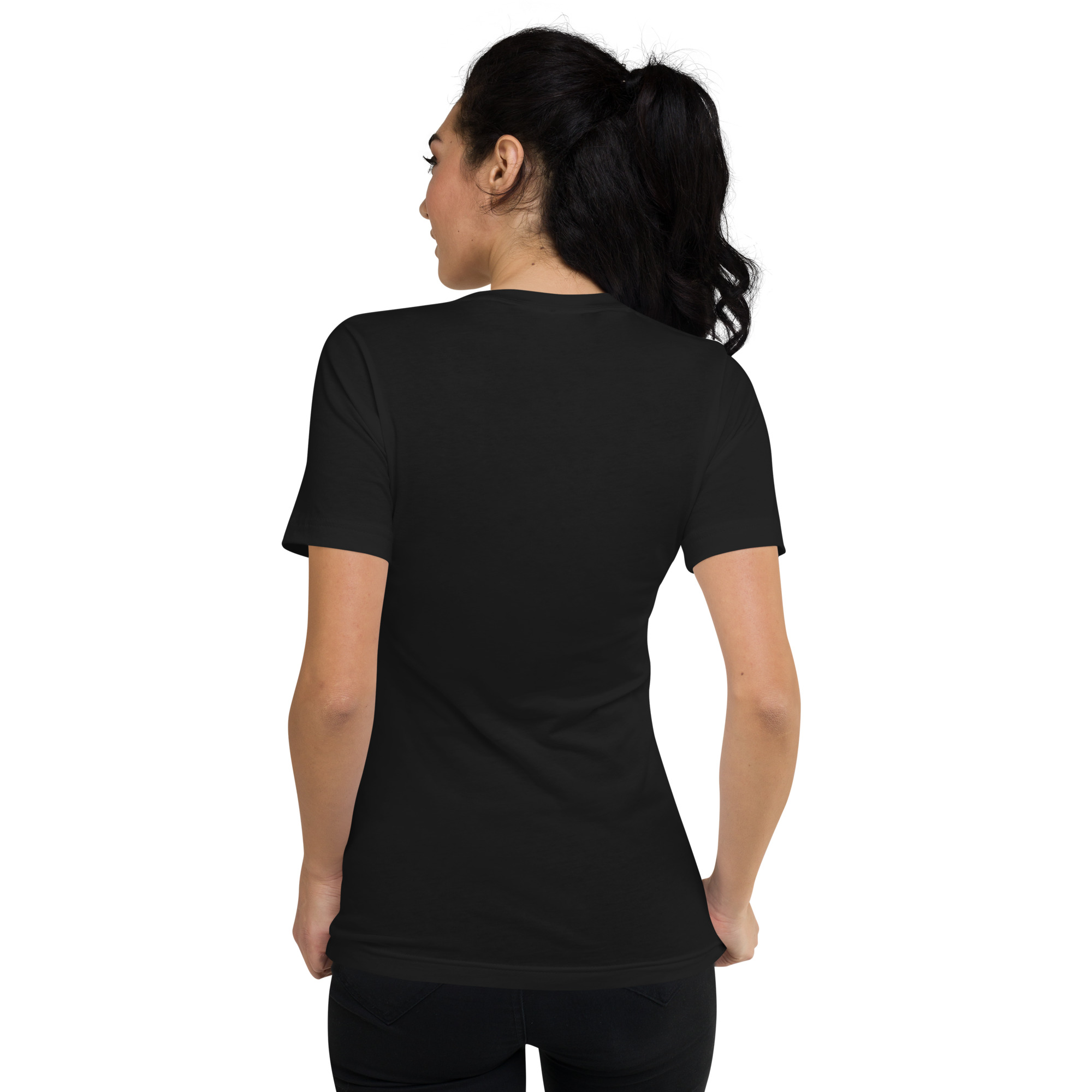 Unisex Short Sleeve V-Neck T-Shirt - Image 4