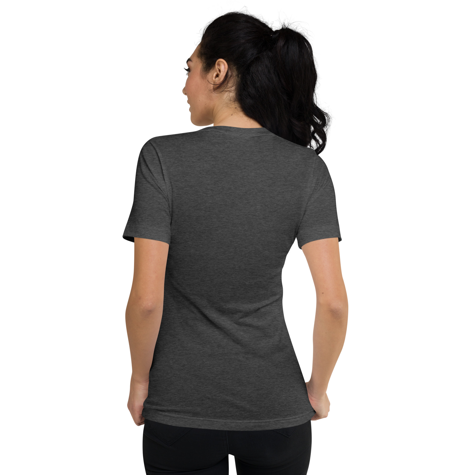 Unisex Short Sleeve V-Neck T-Shirt - Image 6