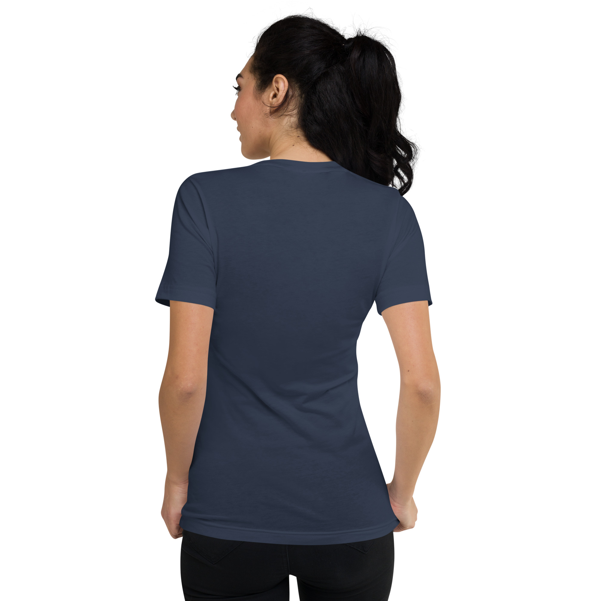 Unisex Short Sleeve V-Neck T-Shirt - Image 5